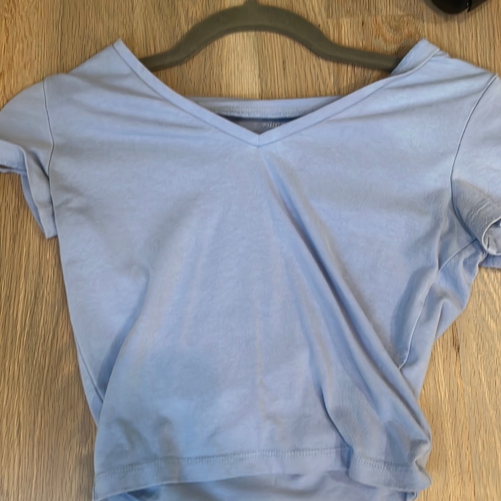 Blue wild fable crop top XS